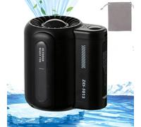 Bladeless Waist Mounted Electric Fan, Cool Clip Fan Under Shirt, Ergonable Waist Clip Fan Outdoor, Hands-Free Mini Waist Fan, Mini Waist Fan for Outdoor Works,Camping,Travel,Fishing (Noir)