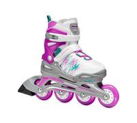 Bladerunner by Rollerblade Phoenix Rollers de Fitness réglables pour Enfant Blanc et Rose