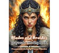 Blades and Braids: Fierce Warrior Women of the North - A Mythic Coloring Odyssey