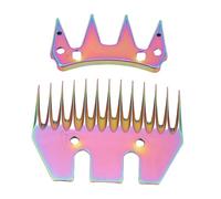 Blades de Cisaillement de Mouton, Remplacement coloré en Acier élevé en Carbone 13 Dents Droites Dentes pour Les Tondeuses Coupes de Laine électriques Chèvres pour Le Toilettage