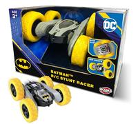 BLADEZ Batman Toyz Stunt Racer Voiture télécommandée - Action de cascade haute vitesse de 8 km/h avec rotation à 360 degrés - Jouet sous licence officielle The Batman pour enfants - Cadeaux amusants
