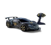 BLADEZ Batman Voiture télécommandée Tech Bat - Action rapide jusqu'à 25 km/h - Roues LED cool - Jeu passionnant - Voiture 1:10 - Cadeau Batman pour adultes