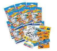 BLADEZ Hot Wheels Lot de 40 autocollants en papier, style dessin animé, thème voiture et automobile, utilisation en intérieur, parfaits pour les garçons, les sacs de fête