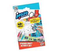 Bladez Toyz Mojo Swoptops Kit d'activités - CBeebies - Amusement créatif préscolaire avec autocollants et coloriage - Autocollants pour enfants avec mini cartes véhicules et stylos - Parfait pour les
