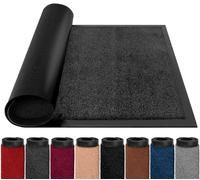 BLADO Paillasson d'intérieur - Facile à nettoyer - Résistant pour intérieur et extérieur - Lavable, antidérapant - Super absorbant - 60 cm x 120 cm - Anthracite