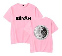 BLAENU Coton À Manches Courtes Rapper Da-mso Album BĒYĀH Merch T-Shirt Hommes Femmes Été Top Streetwear T-Shirt XXS-4XL-Pink||l
