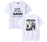 BLAENU DPR IAN T-Shrit 2D Imprimir Moda Verano Top Camisa De Manga Corta Ropa De Calle Para Hombres Mujeres XXS-4XL-White||3X_l