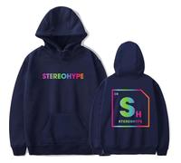 BLAENU James Hype Stereohype Tour Sweat À Capuche Unisexe Hip Hop Vintage Sweat À Manches Longues Hoodie Streetwear Vêtements pour Femmes Et Hommes XXS-4XL-Navy Blue||XX_s