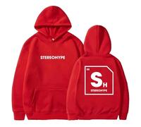 BLAENU James Hype Sweat À Capuche Stereohype Mode Hip Hop Imprimé 2D Pull À Manches Longues Streetwear Hommes Femmes Hoodie Vêtements XXS-4XL-Red||s