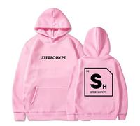 BLAENU James Hype Sweat À Capuche Stereohype Mode Hip Hop Imprimé 2D Pull À Manches Longues Streetwear Hommes Femmes Hoodie Vêtements XXS-4XL-Pink||4X_l