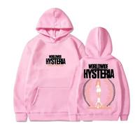 BLAENU Jessie Murph Worldwide Hysteria Tour Sweats À Capuche pour Femmes Et Hommes À Manches Longues Unisexes Streetwear XXS-4XL-Pink||3X_l