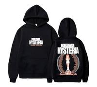 BLAENU Jessie Murph Worldwide Hysteria Tour Sweats À Capuche pour Femmes Et Hommes À Manches Longues Unisexes Streetwear XXS-4XL-Black||x_l