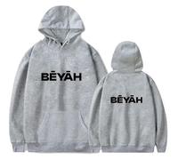 BLAENU Sweat À Capuche Da-mso BĒYĀH Album Imprimé Manches Longues Vintage Y2k Pull À Capuche Homme Femme Hip Hop Sweatshirt Oversize Mode Unisexe Streetwear XXS-4XL-Grey||x_s