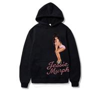 BLAENU Sweat À Capuche Jessie Murph Tour Graphique Manches Longues Top Hommes Femmes Hip Hop Oversized Homme Casual Pullover À Capuche XXS-4XL-Black||3X_l