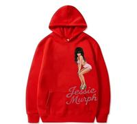 BLAENU Sweat À Capuche Jessie Murph Tour Graphique Manches Longues Top Hommes Femmes Hip Hop Oversized Homme Casual Pullover À Capuche XXS-4XL-Red||3X_l