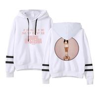 BLAENU Sweat À Capuche Jessie Murph Tour Imprimé 2D Manches Longues Sweat-Shirt Homme Femme Hip Hop Rétro Oversize Chaud Pull À Capuche Streetwear XXS-4XL-White||l