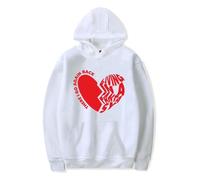 BLAENU Sweat À Capuche Lauren Spencer Smith T-Shirt Graphique À Manches Longues pour Hommes Et Femmes Hip Hop Oversized Sweat À Capuche Décontracté pour Hommes XXS-4XL-White||XX_s