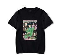 BLAENU The Apothecary Diaries T-Shirt pour Hommes Femmes Hauts D'été T-Shirt Imprimé 2D Mode Hip-hop Manches Courtes Confortable Streetwear Cadeau pour Les Fans XXS-4XL-Black||4X_l