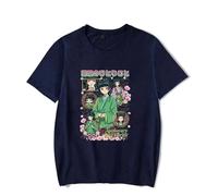 BLAENU The Apothecary Diaries T-Shirt pour Hommes Femmes Hauts D'été T-Shirt Imprimé 2D Mode Hip-hop Manches Courtes Confortable Streetwear Cadeau pour Les Fans XXS-4XL-Navy Blue||4X_l