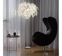 Blätterleuchte Lampadaire Chrome Blanc 3x E14 Lampe de Salon Debout