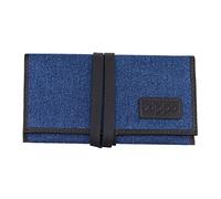 Blague à tabac Zippo - Denim - Bleu, marron - Avec porte-feuilles et compartiment à tabac