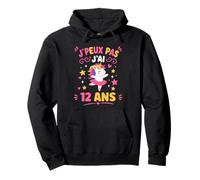 Blague Ado Fille Licorne 12 Ans Anniversaire Humour 12 Ans Sweat à Capuche