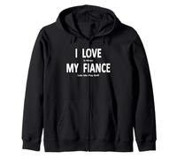 Blague amusante « I Love It When My Fiance Lets Me Play Golf » Sweat à Capuche
