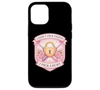 Blague Amusante pour Femme avec Inscription « I Don't Pick Fights I Pick Locks » Coque pour iPhone 12/12 Pro
