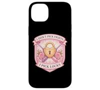 Blague Amusante pour Femme avec Inscription « I Don't Pick Fights I Pick Locks » Coque pour iPhone 14 Plus