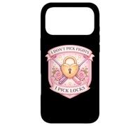 Blague Amusante pour Femme avec Inscription « I Don't Pick Fights I Pick Locks » Coque pour iPhone 17 Pro Max