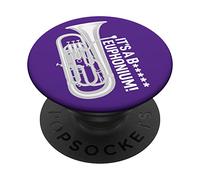 Blague Brass Band de Joueur d'Euphonium ou Euphonium Drôle PopSockets PopGrip Adhésif