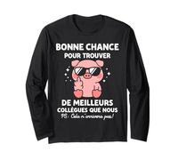 Blague Bureau Collègue Drôle Nul Bonne Chance Humour Départ Manche Longue