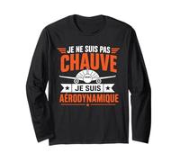Blague Calvitie Cheveux Humour Chauve Je suis Pas Chauve Manche Longue