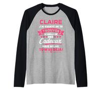 Blague Claire drôle Humour prénom personnalisé Claire Manche Raglan