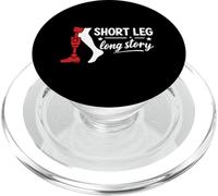 Blague d'amputation de Jambe Courte Longue Histoire PopSockets PopGrip pour MagSafe