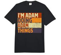 Blague d'anniversaire Amusante avec Inscription « I'm Adam Doing Adam Things » Comfort Colors Adult Heavyweight T-Shirt