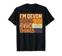 Blague d'anniversaire Amusante avec Inscription « I'm Devon Doing Devon Things » T-Shirt