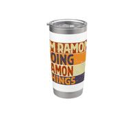 Blague d'anniversaire amusante avec inscription « I'm Ramon Doing Ramon Things » Gobelet isotherme en acier inoxydable double paroi