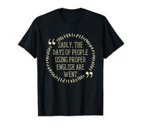 Blague de Grammaire Anglaise appropriée pour Les Enseignants, écrivains et éditeurs T-Shirt Graphique avec Valeur