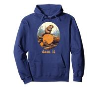 Blague de Jeu de Mots drôle Dam It Beaver Sweat à Capuche