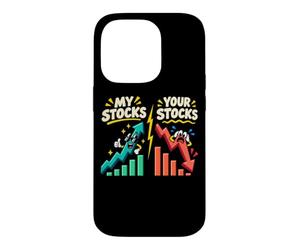 Blague de négociation du Jour des investisseurs boursiers Coque pour iPhone 14 Pro