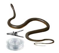 Blague de serpent à clipser - Jouet de serpent en caoutchouc réaliste, accessoire ďe blague drôle, jouet đe farce d́e śerpent réaliste, corps flexible, mécanisme d̄e ficelle caché, jouets dé šerpent à