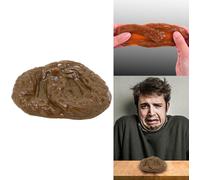 Blague Décoration de fête Crotte de chien Gadget amusant Carnaval Farces Humour Crotte brune 9 cm Blague Surprise Gag Big Fun Mouches, Couleur : Marron