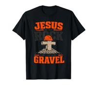 Blague drôle chrétien Ouvrier de Construction Jésus T-Shirt Graphique avec Valeur