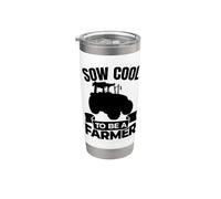 Blague drôle d'agriculteur Sélection des plantes Gobelet isotherme en acier inoxydable double paroi