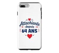 Blague Humour Anniversaire 64 Ans Attachiante Depuis 64 Ans Coque pour iPhone 7 Plus/8 Plus