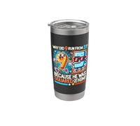 Blague mathématique : pourquoi 9 a-t-il couru contre 3 parce qu'il était au carré de lui ? Gobelet isotherme en acier inoxydable double paroi