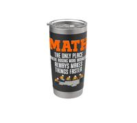 Blague pour professeur de mathématiques, calcul de mathématiques, amant des mathématiques, étudiants drôles Gobelet isotherme en acier inoxydable double paroi