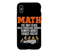 Blague pour Professeur de mathématiques, calcul de mathématiques, Amant des mathématiques, étudiants drôles Coque pour iPhone X/XS