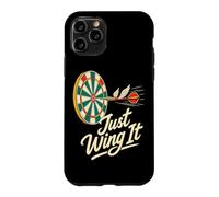 Blague sur Les fléchettes Volantes de Just Wing It Darts League Coque pour iPhone 11 Pro